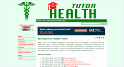 Desktop Screenshot of health-tutor.com